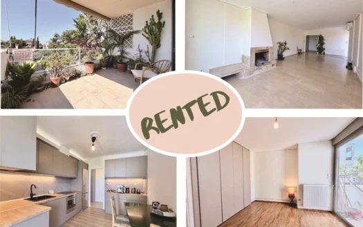 Balcony garden area with potted plants and railing; collage of four rental interior photos.